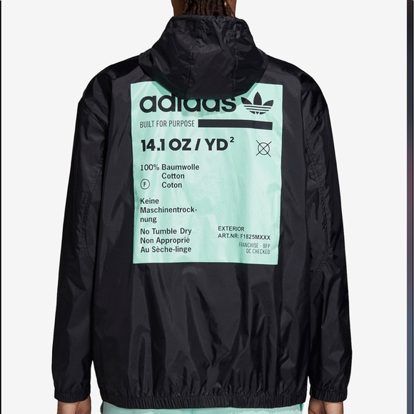 Adidas kaval graphic half zip hooded windbreaker - Picture 4 of 4
